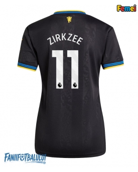 Manchester United Joshua Zirkzee #11 Tricou Fotbal Replică 2025-26 Femei Treilea